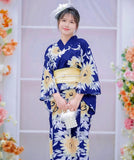 【日本翌日発送】新作浴衣【宵ひまわり×薄卵】 セパレート 二部式 浴衣 上下セット 巻きタイプ 兵児帯 大人 レディース YKT-25E010