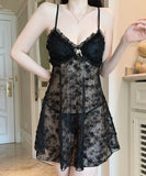 【2色】セクシー ルームウェア 透け感レース キャミソール ナイトウェア ブラパッド付き 大人可愛い KS8-GRA5165