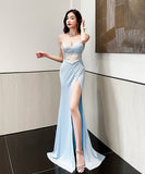 【2色】キャバドレス セクシー ロングドレス ナイトクラブ ベアトップ 宴会 Party XH2-YM9125