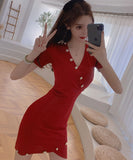 ミニドレス ニット 新作 かわいい 激得 3色 キャバドレス MY2-MLS4647