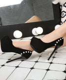 【12/14cm3色】パンプス ハイヒール リボン かわいい 脚長効果 パーティー XH5-DLXL-913-86