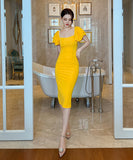 【2色】ドレス ひざ丈ドレス 新作 かわいい パーティー 宴会 MY2-JY20427