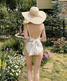 水着 新作 かわいい リボン 背露出 高品質 モノキニ MY7-RT-LN8110