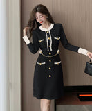 ミニドレス かわいい ひざ丈ドレス 新作 秋冬 ニット MY2-ZED888512GT513