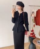 【上下セット】秋冬 ロングドレス 新作 ゴージャス 高見え 4色 MY2-QT-QL8521