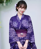 【日本翌日発送】ワンピース浴衣 3点セット 二部式浴衣 レディース セパレート浴衣 兵児帯 キャミワンピ 簡単 簡易 大人 レトロ 可愛い おしゃれ 工場直販 全25タイプ  YKT-25D-015