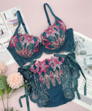 【2色上下セット】刺繡 レース 新作 かわいい 下着 ランジェリー パンツ 紐パン MY8-SHX-6C3195