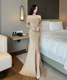 ロングドレス キラキラ かわいい 新作 パーティー 宴会 MY2-YM9147