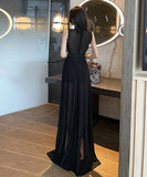 ロングドレス 新作 セクシー パーティードレス 透け感 セクシー MY2-YM9141