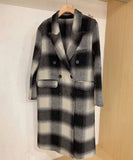 カシミヤコート 新作 チェック柄 コート ゴージャス 高品質 高見え MY2-ZDM2316
