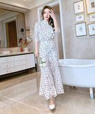 【上下セット】ワイドパンツ 新作 トッド柄 かわいい 透け感 夏 柔らかい 涼しい MY2-JY4790