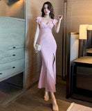 ロングドレス パーティードレス キャバクラ 指名 谷間魅せ MY2-LQE-5875GT536