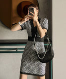 ミニドレス ドレス ゴージャス 高見え ニット MY2-MLS7203