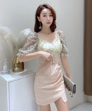 ミニドレス キャバドレス 新作 かわいい ゴージャス 高見え MY2-MLS4622