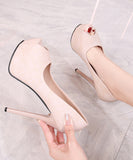 【12/14cm2色】ハイヒール パンプス エレガント 気質 新作 脚長効果 かわいい XH5-DLXL-914-91