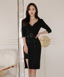 ミニドレス キャバドレス 非対象 ひざ丈ドレス 新作 高見え MY2-ZED882678BH506