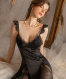 レース パジャマ ルームウェア 刺繡 かわいい 透け感 勝負 MY8-WYTS1729