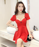 2色 ミニドレス キャバドレス かわいい 新作 谷間魅せ MY2-GDL-G573