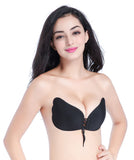 ヌードブラ 編み上げ シリコンブラ ボリューム感 YN-BR0002