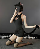 3点セット コスプレ 透け感 猫 かわいい 新作 谷間魅せ 勝負 MY8-GR805