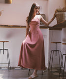 【2色】サンドレス サマードレス 背露出 セクシー かわいい リボン MY2-XYD-6022