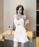 4色 ミニドレス キャバドレス 新作 かわいい 肌見せ MY2-YM8740