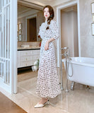 【上下セット】ワイドパンツ 新作 トッド柄 かわいい 透け感 夏 柔らかい 涼しい MY2-JY4790