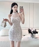 ミニドレス キャバドレス 新作 レース 透け感 かわいい MY2-LQE-5375H449