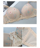 【上下セット】5色 花柄 新作 可愛い ブラジャー ブラ ショーツ MY8-DNF-T112#