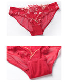 【4色】上下セット ランジェリー ブラ 下着 刺繡 レース 高級感 MY8-SMX9208