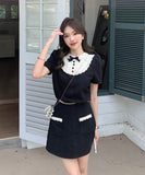 【上下セット】新作 かわいい スカート ゴージャス 高品質 手作り MY2-RY-A0738