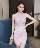 ミニドレス キャバドレス 新作 刺繡 透け感 セクシー 脚長効果 MY2-GDL-G343