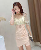 ミニドレス キャバドレス 新作 かわいい ゴージャス 高見え MY2-MLS4622