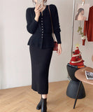 【上下セット】秋冬 ロングドレス 新作 ゴージャス 高見え 4色 MY2-QT-QL8521