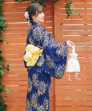 【日本翌日発送】新作浴衣【光炎の舞×薄卵】 セパレート 二部式 浴衣 上下セット 巻きタイプ 兵児帯 大人 レディース YKT-25E017