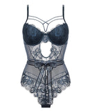 【4色】フランス最新デザイン オールインワン 下着 ランジェリー セクシー リボン MY8-SMX-6612