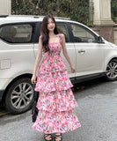 ロング丈 サンドレス サマードレス かわいい 新作 ワンピース MY2-HYX-1128