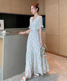 【ブラック＆ホワイト】新作 サンドレス サマードレス ワンピース MY2-SJR-2108