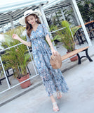 【2色】サマードレス サンドレス かわいい 花柄 通気 MY2-XMM-6787