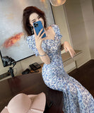 【匠手作り】ロングドレス パーティードレス 新作 花柄 大人 かわいい 透け感 MY2-JY20057