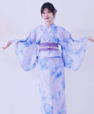 【日本翌日発送】ワンピース浴衣 3点セット 二部式浴衣 レディース セパレート浴衣 兵児帯 キャミワンピ 簡単 簡易 大人 レトロ 可愛い おしゃれ 工場直販 全25タイプ  YKT-25D-028