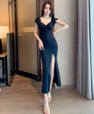 ロングドレス パーティードレス キャバクラ 指名 谷間魅せ MY2-LQE-5875GT536