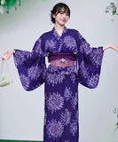 【日本翌日発送】ワンピース浴衣 3点セット 二部式浴衣 レディース セパレート浴衣 兵児帯 キャミワンピ 簡単 簡易 大人 レトロ 可愛い おしゃれ 工場直販 全25タイプ  YKT-25D-015