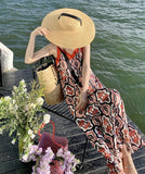 サマードレス サンドレス かわいい ロング丈 海辺 リゾート映え MY2-YZX-SKW32597866