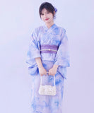 【日本翌日発送】ワンピース浴衣 3点セット 二部式浴衣 レディース セパレート浴衣 兵児帯 キャミワンピ 簡単 簡易 大人 レトロ 可愛い おしゃれ 工場直販 全25タイプ  YKT-25D-028