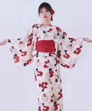 【日本翌日発送】ワンピース浴衣 3点セット 二部式浴衣 レディース セパレート浴衣 兵児帯 キャミワンピ 簡単 簡易 大人 レトロ 可愛い おしゃれ 工場直販 全25タイプ  YKT-25D-027