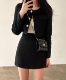 【上下セット】新作 ミニドレス ブランド風 かわいい 2色 コート MY2-ZED881688GT549