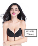 ヌードブラ 編み上げ シリコンブラ ボリューム感 YN-BR0002