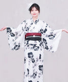 【日本翌日発送】新作浴衣【月影の梅×濡羽】 セパレート 二部式 浴衣 上下セット 巻きタイプ 兵児帯 大人 レディース YKT-25E011