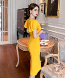 【2色】ドレス ひざ丈ドレス 新作 かわいい パーティー 宴会 MY2-JY20427